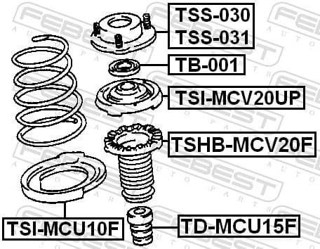 Suspension Strut Support Mount TSS-030 - image 2