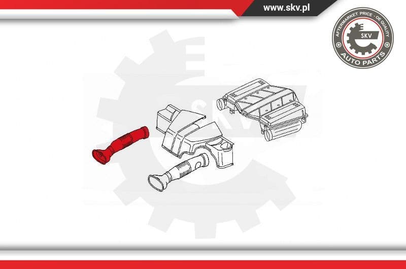 Intake Hose, air filter 43SKV918 - image 4