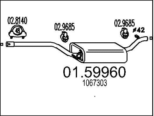 Centre Muffler 01.59960