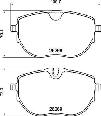 Brake Pad Set, disc brake PRIME LINE P 85 187
