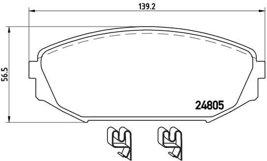 Brake Pad Set, disc brake PRIME LINE P 28 049