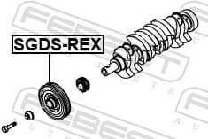 Belt Pulley, crankshaft SGDS-REX - image 2