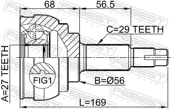 Joint Kit, drive shaft 0210-027 - image 2