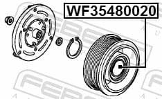 Bearing, compressor shaft WF35480020 - image 2