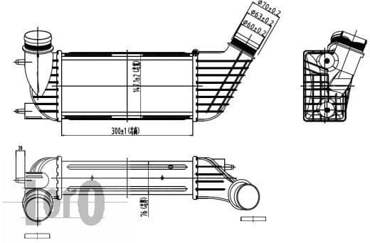 Charge Air Cooler LORO 009-018-0002 - image 3