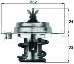 Thermostat, coolant BEHR TX788DS