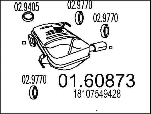 Rear Muffler 01.60873