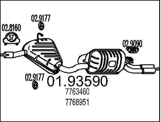 Rear Muffler 01.93590