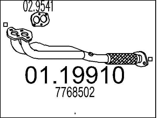 Exhaust Pipe 01.19910