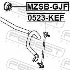 Mounting, stabiliser bar MZSB-GJF - image 2