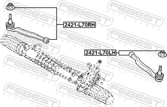 Tie Rod End 2421-L70LH - image 2