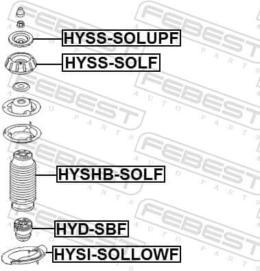 Suspension Strut Support Mount HYSS-SOLF - image 2