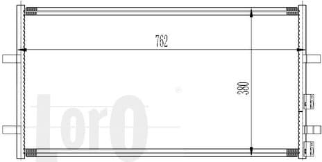 Condenser, air conditioning LORO 017-016-0029 - image 2