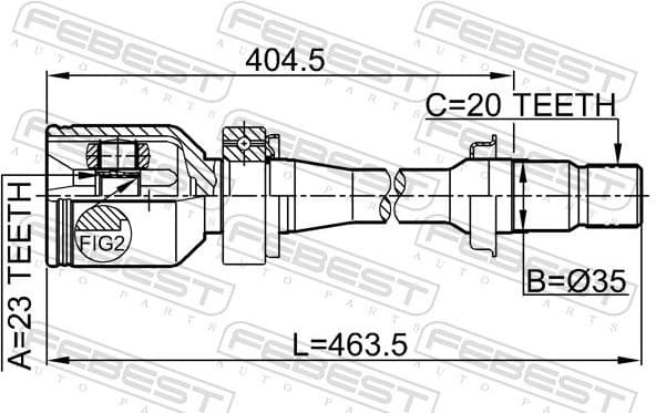 Joint Kit, drive shaft 0111-SXM10RH - image 2