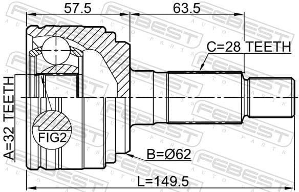 Joint Kit, drive shaft 0510-GHMT - image 2