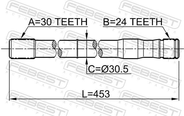 Drive Shaft 0112-LC80RH - image 2