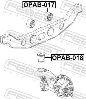 Mounting, differential OPAB-018 - image 2