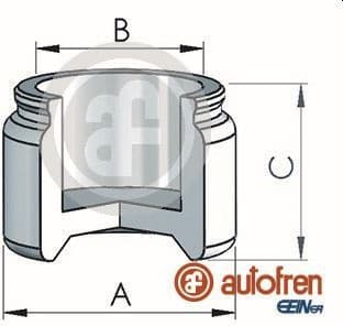 Piston, brake caliper D025139