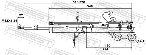 Shock Absorber 02666608FL - image 2