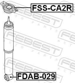 Suspension Strut Support Mount FSS-CA2R - image 2