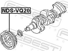 Belt Pulley, crankshaft NDS-VQ20 - image 2