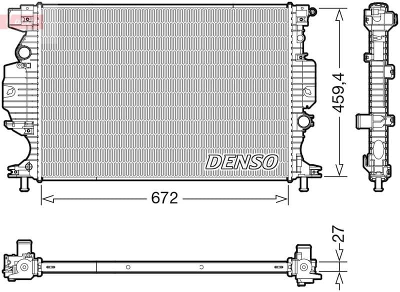 Radiator, engine cooling DRM10120