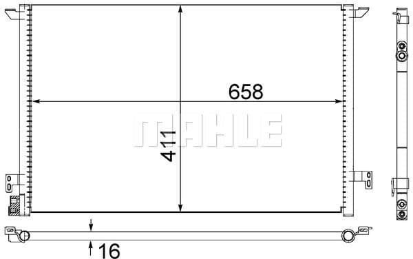 Condenser, air conditioning BEHR AC 295 000S