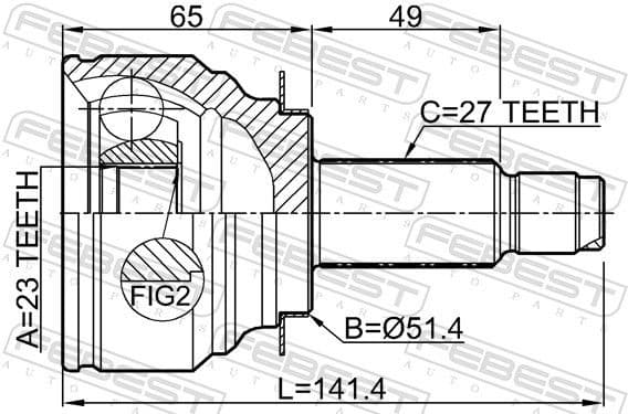 Joint Kit, drive shaft 0810-G12 - image 2