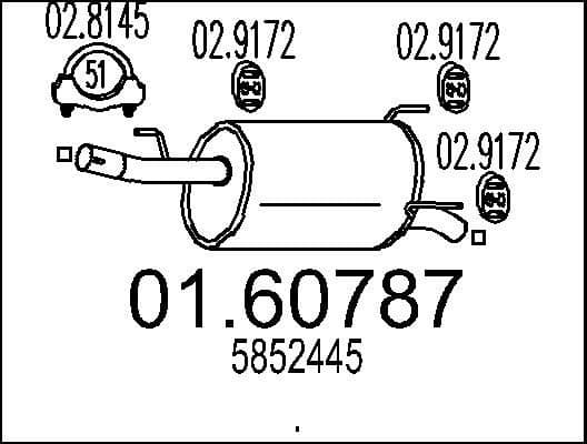 Rear Muffler 01.60787
