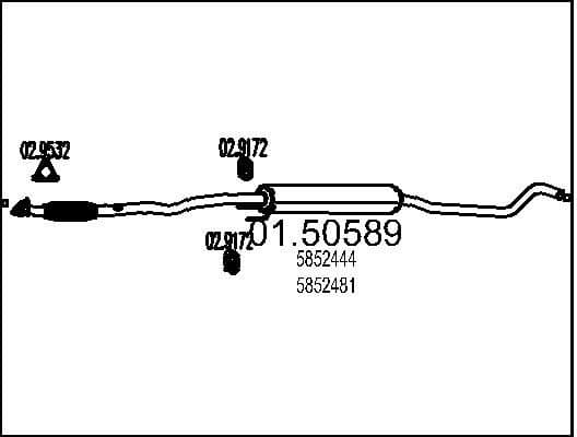 Centre Muffler 01.50589