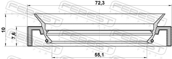 Seal Ring, wheel hub 95HAY-57720810X - image 2