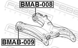 Mounting, control/trailing arm BMAB-008 - image 2