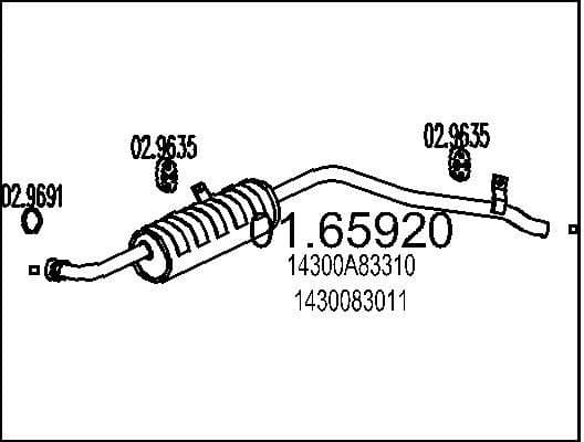 Rear Muffler 01.65920