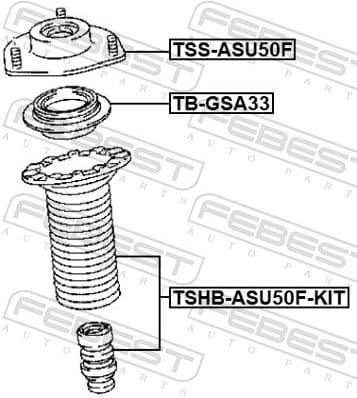 Suspension Strut Support Mount TSS-ASU50F - image 2