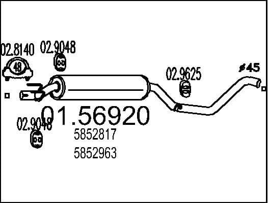 Centre Muffler 01.56920