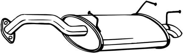 Rear Muffler 145-181