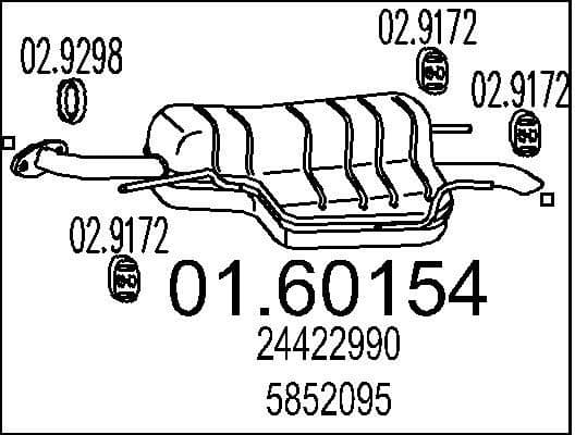 Rear Muffler 01.60154