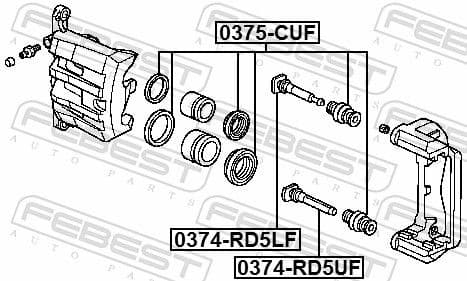 Repair Kit, brake caliper 0375-CUF - image 2