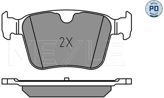 Brake Pad Set, disc brake MEYLE-PD: Advanced performance and design. 025 221 4116/PD