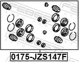 Repair Kit, brake caliper 0175-JZS147F - image 2