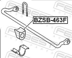 Mounting, stabiliser bar BZSB-463F - image 2