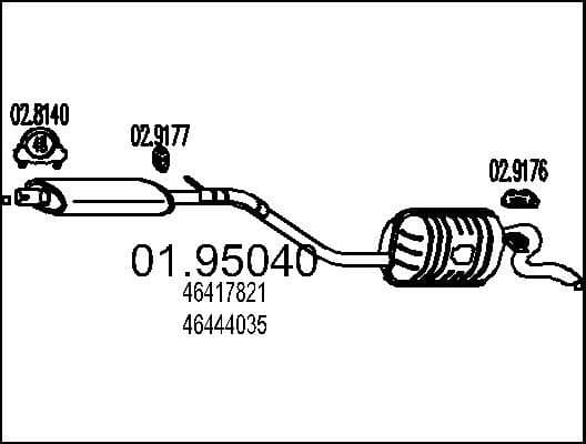 Rear Muffler 01.95040