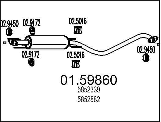 Centre Muffler 01.59860