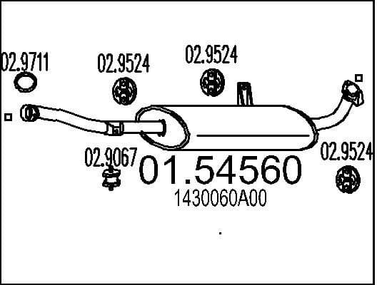 Centre Muffler 01.54560