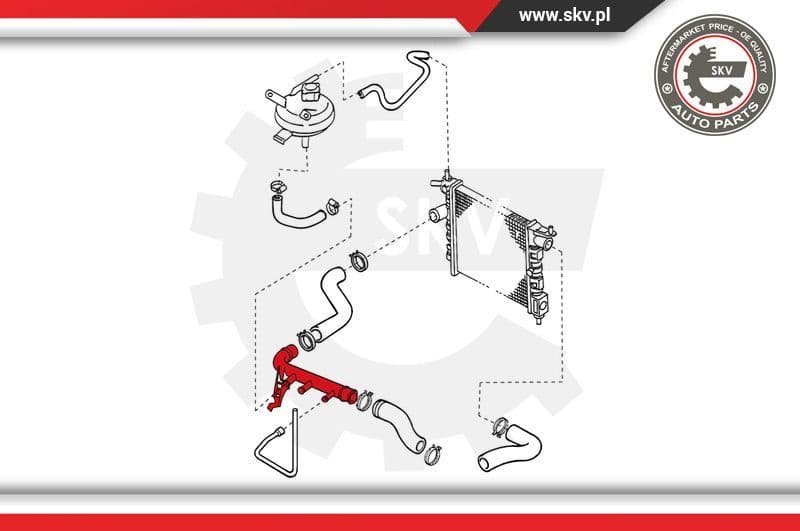 Radiator Hose 24SKV283 - image 4