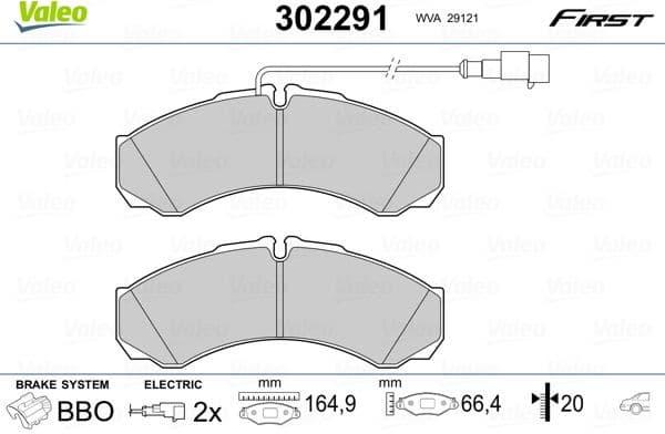 Brake Pad Set, disc brake ESSENTIAL 302291
