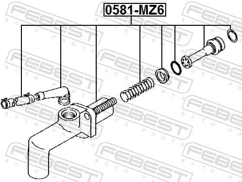 Master Cylinder, clutch 0581-MZ6 - image 2