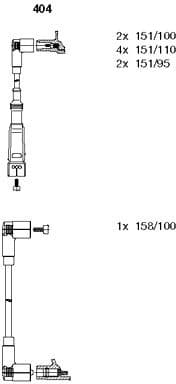 Ignition Cable Kit 404