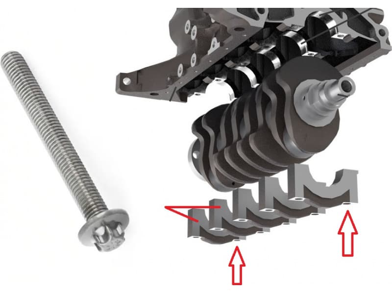 Bolt crankshaft fitting 11118571560