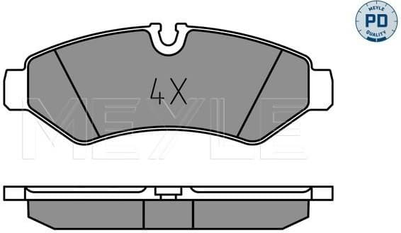 Brake Pad Set, disc brake MEYLE-PD: Advanced performance and design. 025 207 4720/PD